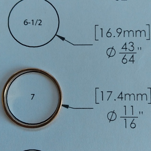 14k rose gold band stackable - Picture 2 of 3